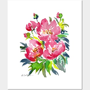 Colorful Bouquet - Transparent Watercolor Floral Posters and Art